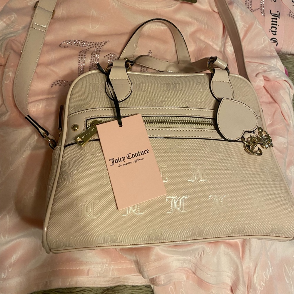 Juicy Couture pink clay satchel